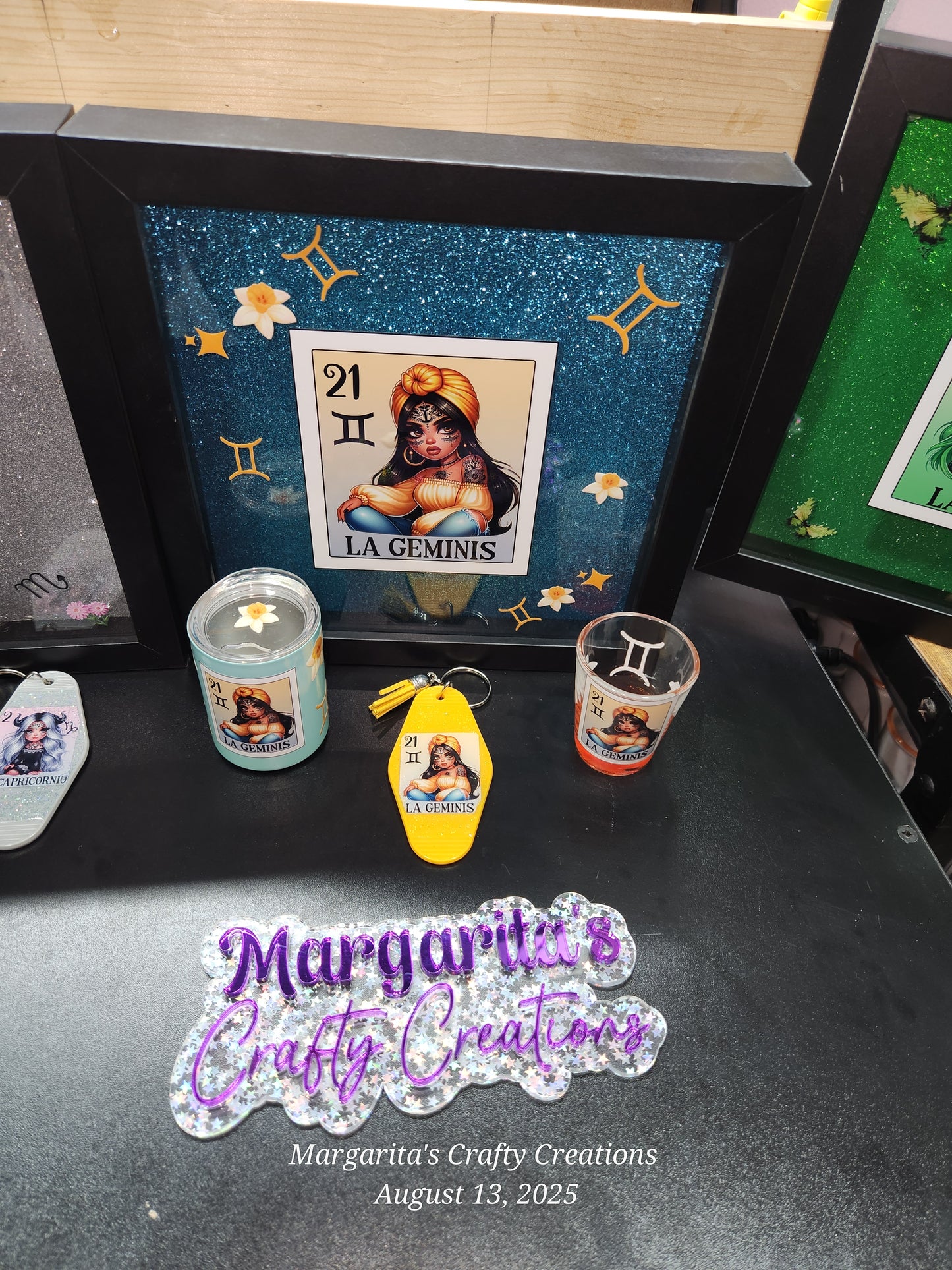 Zodiac Shadow Box Gift Set